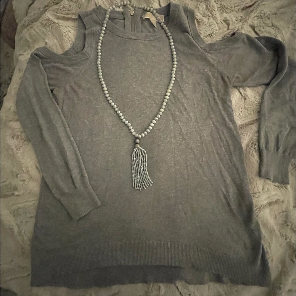 Michael Kors Cutout Shoulder Sweater